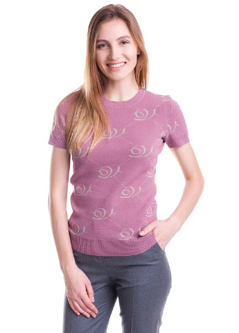 Сиреневая кэжуал футболка Viviami