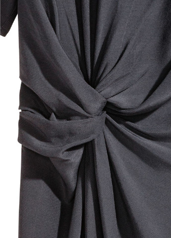 Темно-сіра кежуал плаття, сукня H&M однотонна