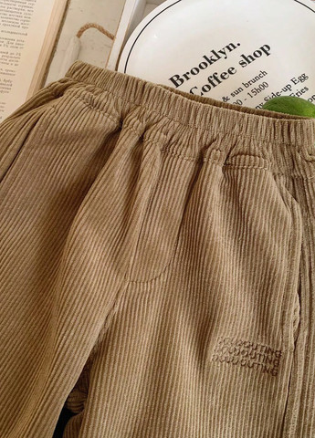 Темно-бежевые кэжуал зимние брюки джоггеры SHEIN