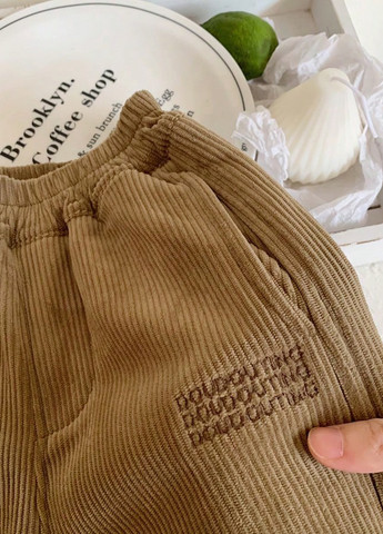 Темно-бежевые кэжуал зимние брюки джоггеры SHEIN