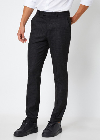 Черные классические демисезонные классические брюки KOTON