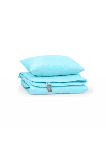 Ковдра Набір вовняний №1676 Eco Light Blue Ковдра 200х220+ подушка (2200002656665) Mirson (254080542)