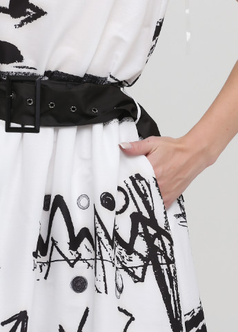 Чорно-білий кежуал плаття, сукня Samsara з малюнком