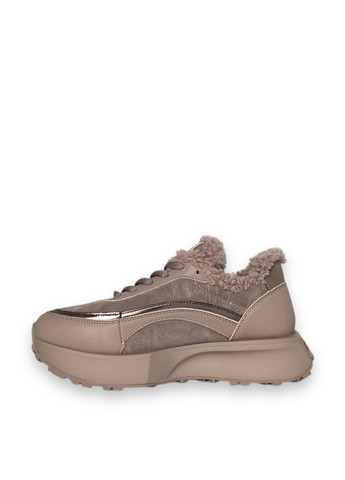 Кроссовки ALLSY темно-бежевые зима (305252229)