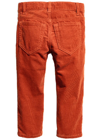 Кирпичные кэжуал демисезонные брюки прямые H&M