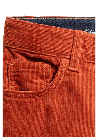 Кирпичные кэжуал демисезонные брюки прямые H&M