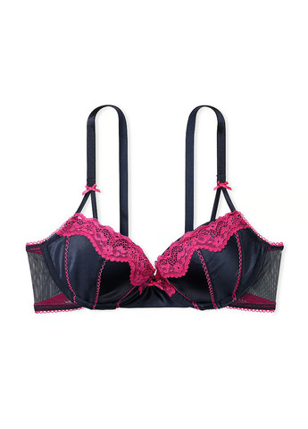 Темно-синий демисезонный комплект (бюстгальтер, трусики) Victoria's Secret