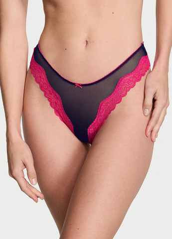 Темно-синий демисезонный комплект (бюстгальтер, трусики) Victoria's Secret