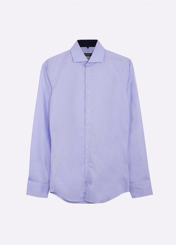 Лиловая кэжуал рубашка однотонная Seidensticker