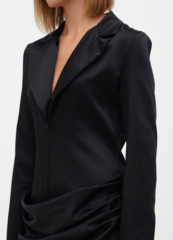 Чорна кежуал сукня Boohoo однотонна