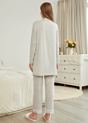 Костюм для вагітних (халат, майка, штани) SHEIN (311512909)