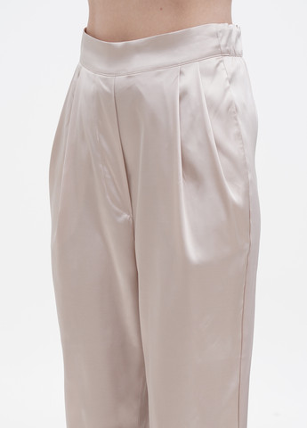 Серо-бежевые кэжуал летние укороченные брюки Arefeva
