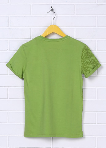 Салатовая летняя футболка с коротким рукавом Street Gang