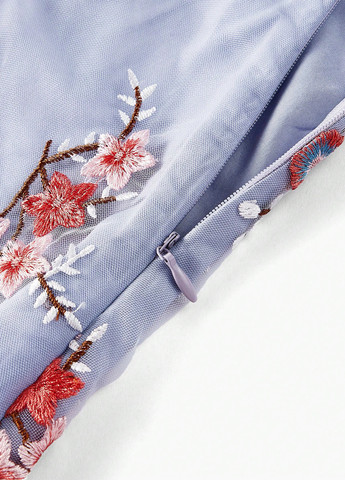 Блакитна кежуал сукня SHEIN з квітковим принтом