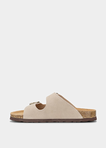 Бежевые шлепанцы Braska