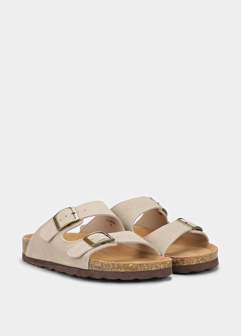 Бежевые шлепанцы Braska