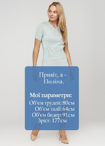 Светло-бирюзовое кэжуал платье Only Women однотонное