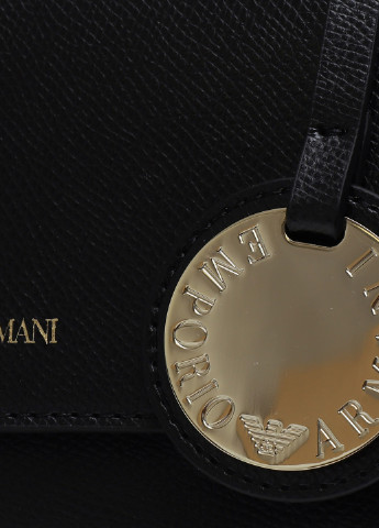 Чорна сумка крос-боді з екокожі Emporio Armani (241382608)