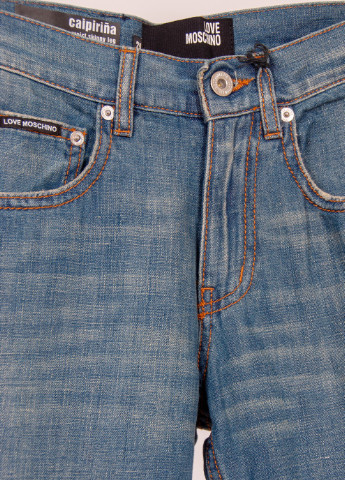 Синие демисезонные джинсы Moschino Love