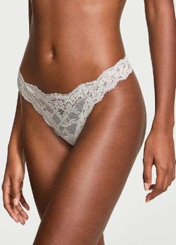 Светло-серый демисезонный комплект (бюстгальтер, трусики) Victoria's Secret
