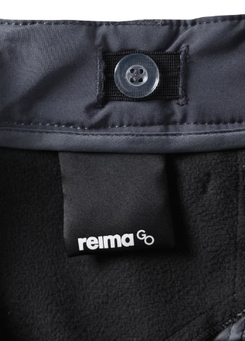 Темно-серые кэжуал демисезонные брюки прямые Reima
