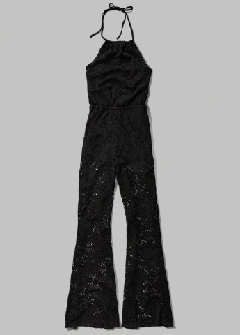 Комбинезон Abercrombie & Fitch комбинезон-брюки чёрный кэжуал