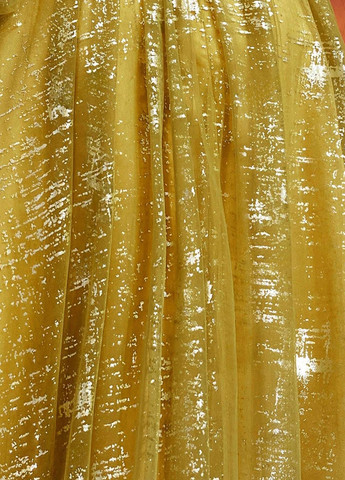 Жовтий вечірня сукня на одне плече SHEIN однотонна