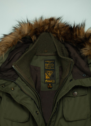 Оливкова (хакі) зимня куртка Khujo