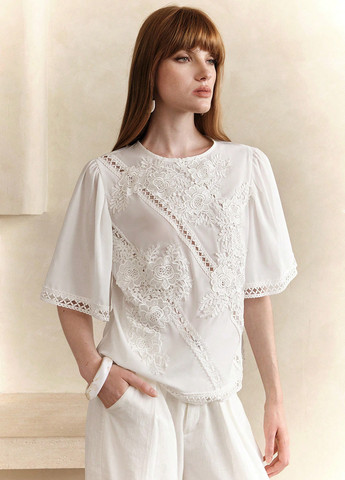 Молочна блуза SHEIN