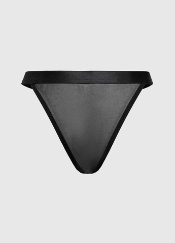 Чорний демісезонний комплект (комбінація, трусики) SHEIN