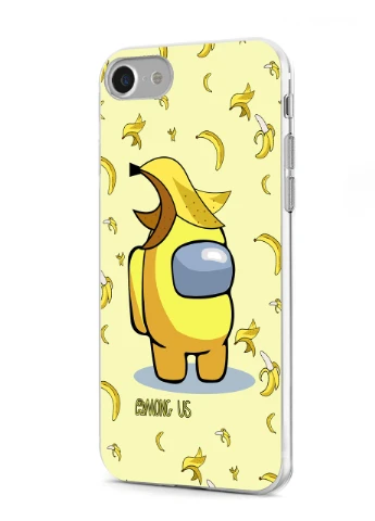 Чохол силіконовий Apple Iphone 7 Амонг Ас Жовтий (Among Us Yellow) (17361-2416) MobiPrint (219566107)
