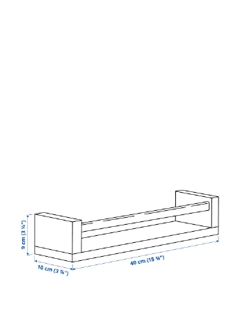 Полиця, 40х10х9 см IKEA (293097984)