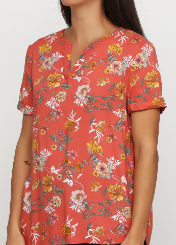 Коралловая летняя блуза Tom Tailor