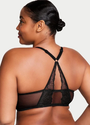 Черный демисезонный комплект (бюстгальтер, трусики) Victoria's Secret