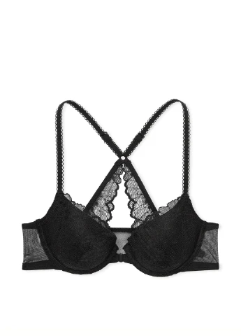 Черный демисезонный комплект (бюстгальтер, трусики) Victoria's Secret