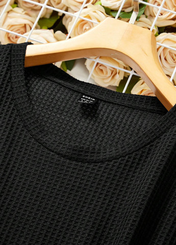 Чорна кежуал сукня SHEIN однотонна