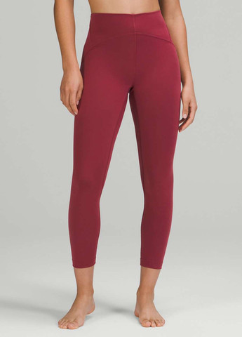 Бордовые демисезонные леггинсы Lululemon Athletica