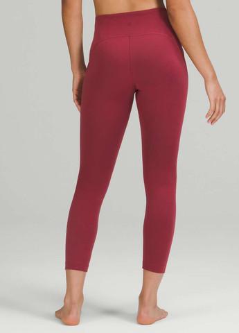 Бордовые демисезонные леггинсы Lululemon Athletica