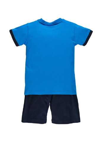 Синий демисезонный комплект (футболка, шорты) MEK