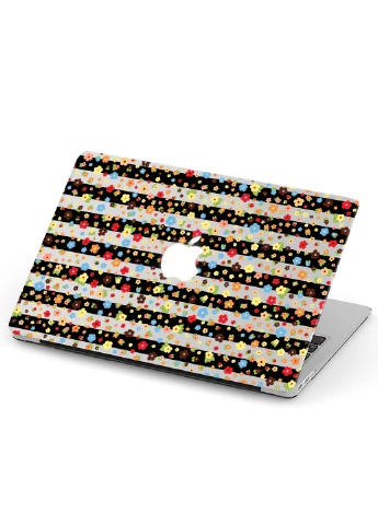 Чохол пластиковий для Apple MacBook Air 13 A1466 / A1369 Смужки і квіти (Stripes and flowers) (6351-1848) MobiPrint (218505436)