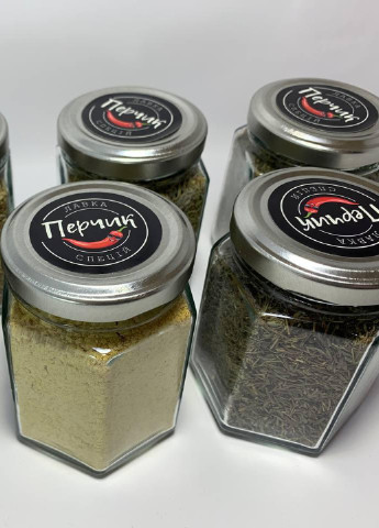 Подарунковий набір спецій для риби у скляних банках. No Brand (251407546)