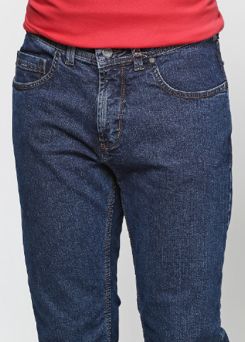 Синие демисезонные прямые джинсы Pioneer