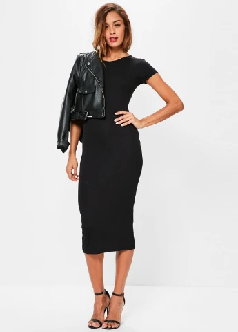 Черное кэжуал платье Missguided однотонное