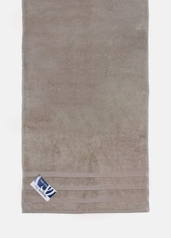 Рушник махровий Oslo, MicroCotton, жакардовий, з бордюром, мокко, розмір 70x140 см Bulgaria-Tex світло-коричневий