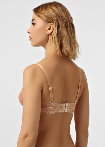 Бежевый триэнджел бюстгальтер Sambario без косточек полиамид