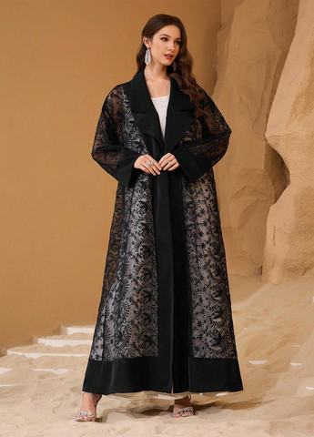 Чорна святковий, вечірня сукня а-силует SHEIN однотонна