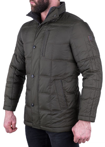 Оливковая зимняя куртка S4