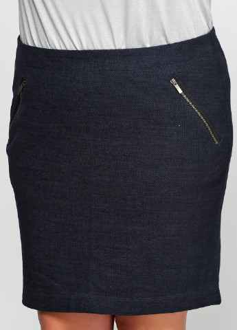 Темно-синяя кэжуал однотонная юбка Marc O'Polo