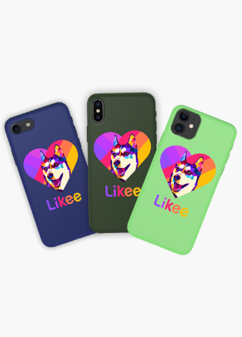 Чехол силиконовый Apple Iphone X Лайк Лайка (Likee) (6129-1598) MobiPrint (219485869)