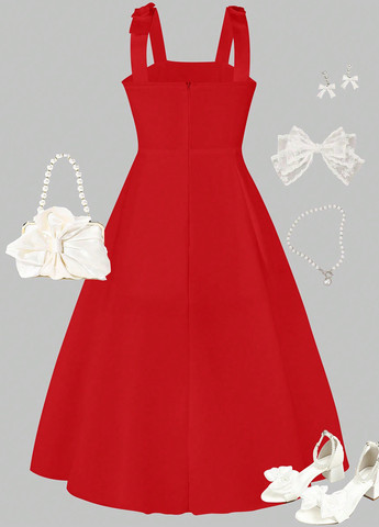 Красное платье SHEIN (367748174)